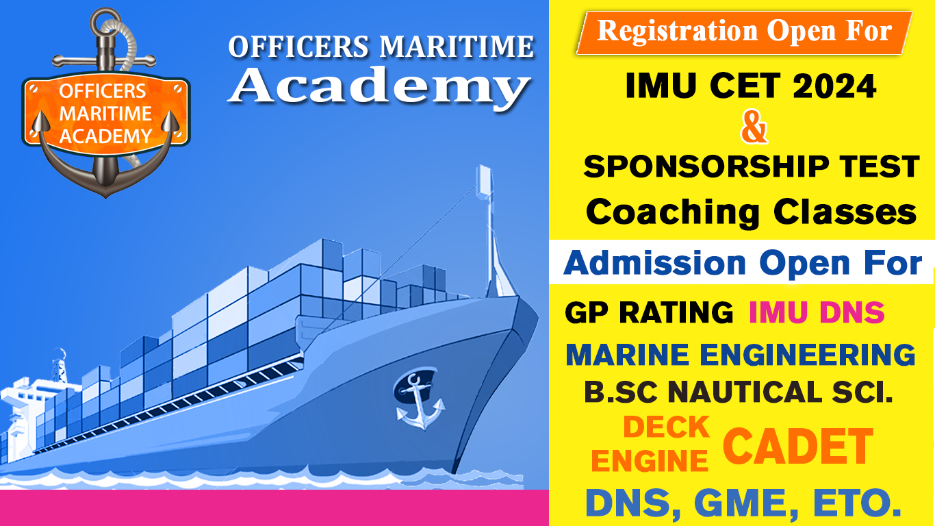 Marina Maritime Academy Merchant Navy & Sponsorship Test Notification 2024